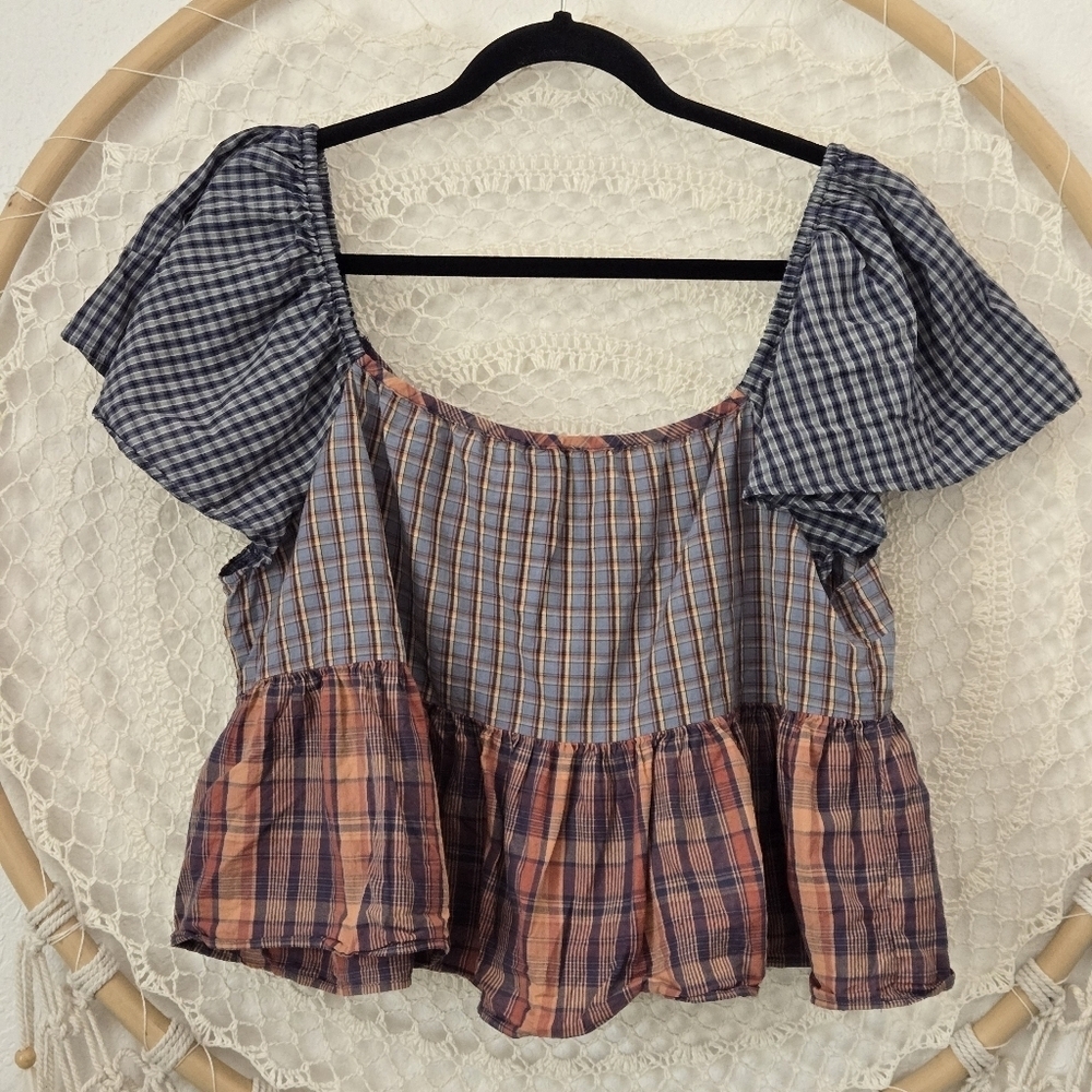 American Eagle V-Neck Babydoll Blouse Size L - Picture 11 of 12